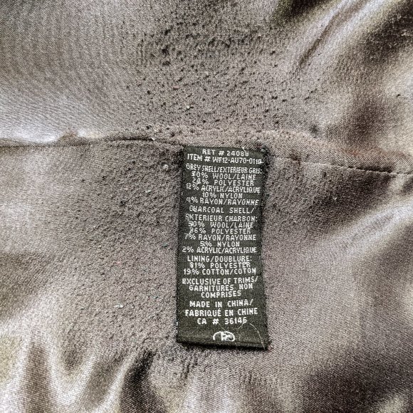 Attitude by Jay Manual Two-tone Grey Wool Blend Coat, Size 8 - Picture 7 of 7